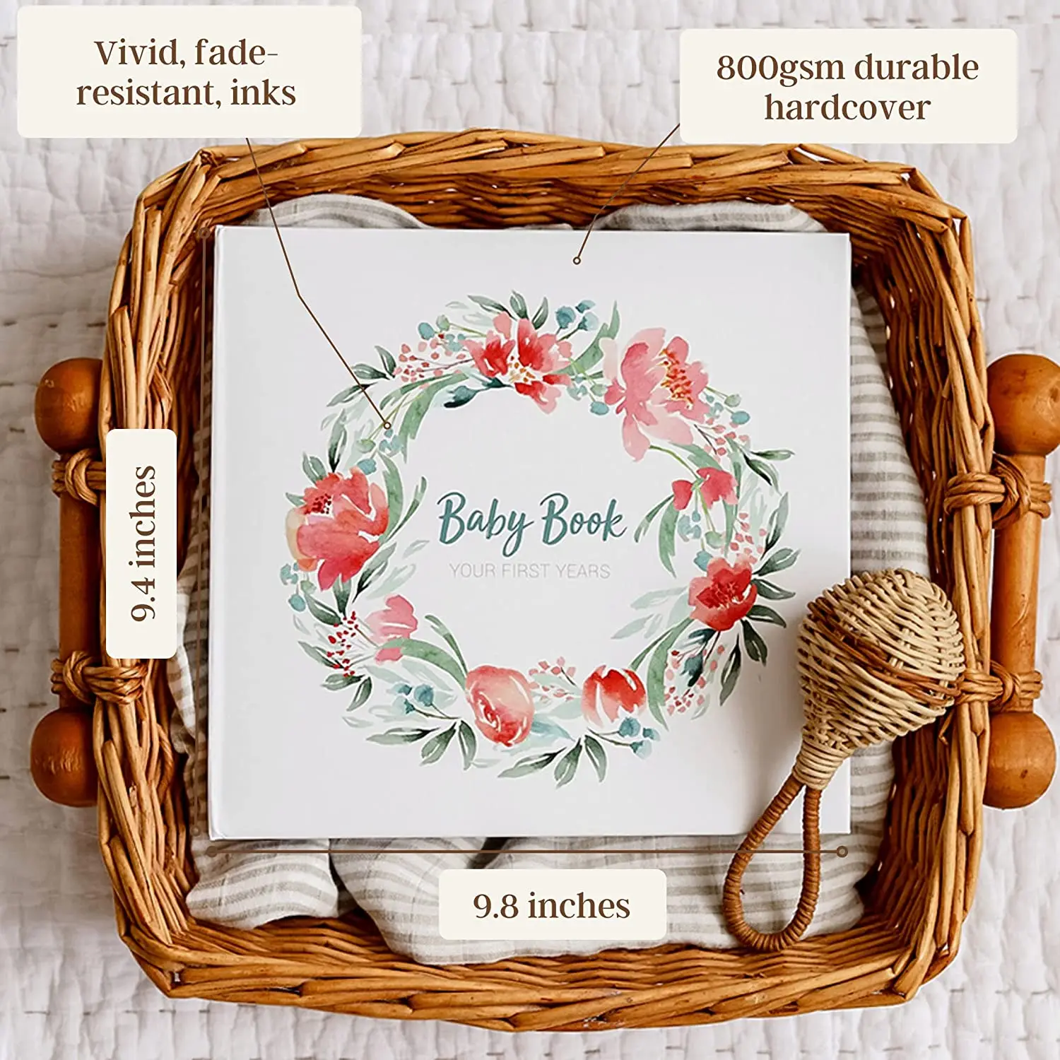 Фотоальбом Myway Baby Memory Book для девочек, альбом на заказ, журнал для сувениров, первый год