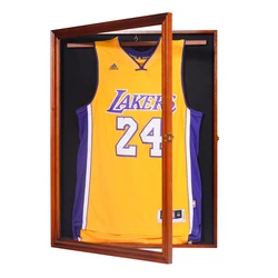 Source Hot Sale Modern Customized Black Wall Hanger Aluminum Jersey Display  Frame for Baseball Basketball Football on m.