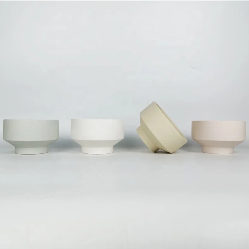 Уникальные мини-горшки для цветов YBH матовые серые Мини-керамические горшки