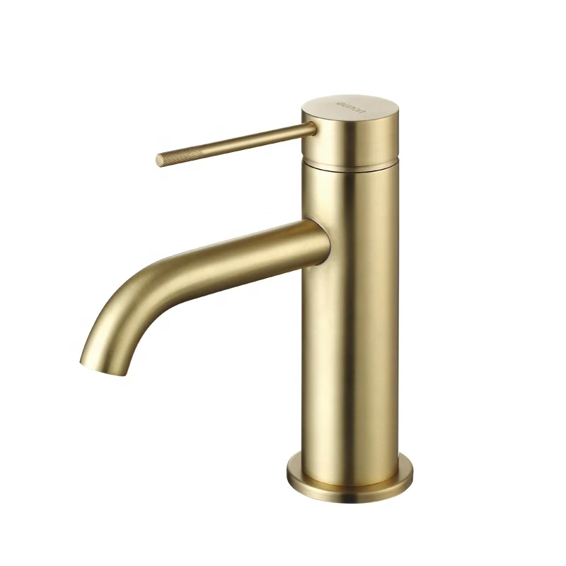 New Style Cheaper Bathroom Single Handle Gold Mixer Basin Faucet