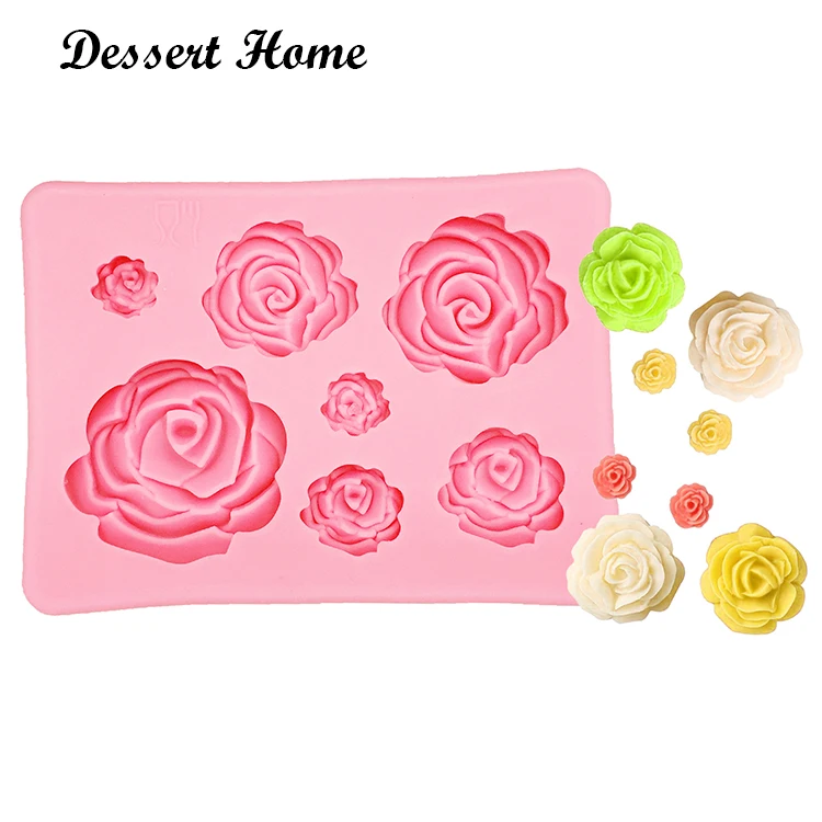 D1023 Diy 3d Rose Sugarcraft Silicone Fondant Mold Wedding Cake Decorating  Tools Flower Resin Clay Gumpaste Molds - Buy Silicone Chocolate Molds 