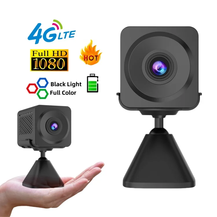 Factory OEM CB78 Small Size CCTV Human Motion Detection Wireless IP Camera  Black Light 4G Network Security Battery Mini Camera