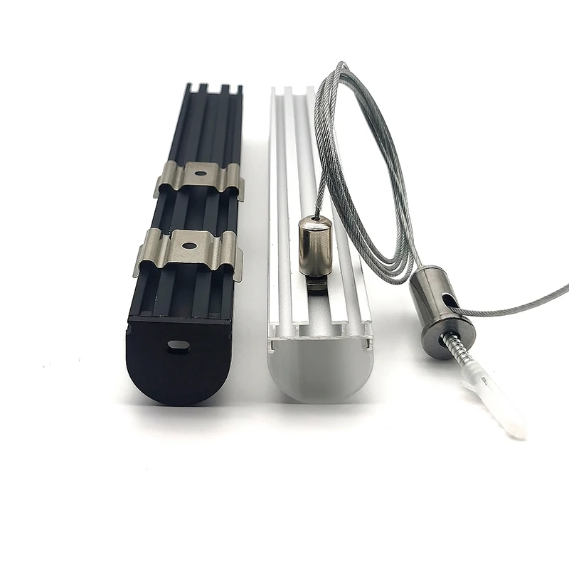 YG-2624B Custom Led Channel for Surface Led Aluminum Profiles Led Lighting Polycarbonate Diffuser Cover Half-round Shape