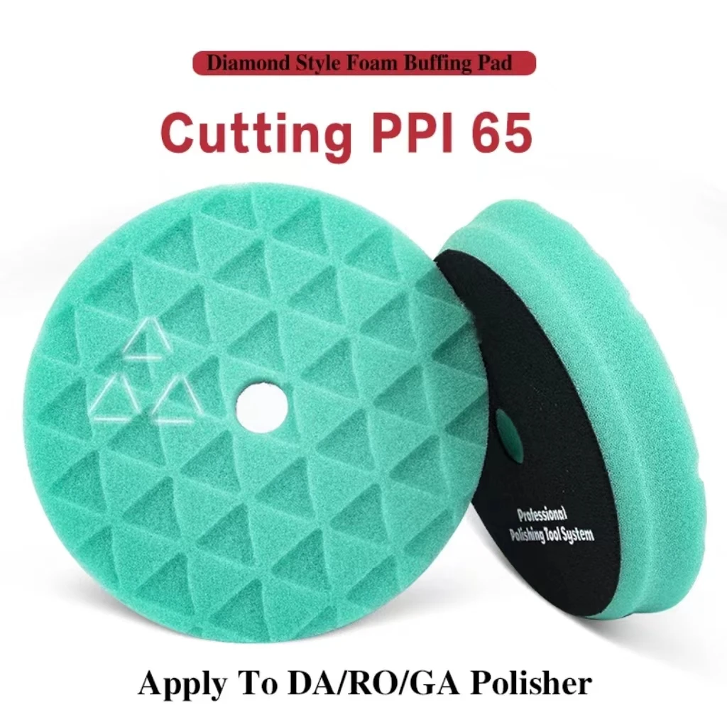 3"/5"/6"/7 "round Edge Diamond Surface Car Care Ro/da Polishing Pad Car