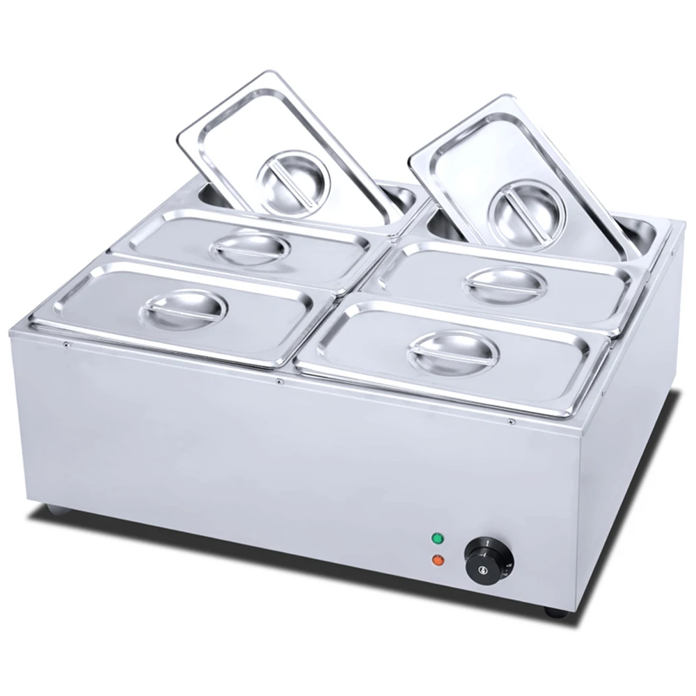 Electric Bain Marie Stainless Steel Restaurant Buffet Food Warmer Machine factory