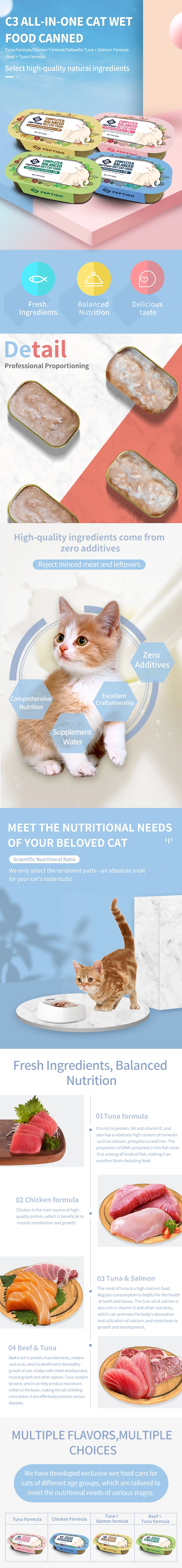 Factory Canned Cat Cat Staple Food Can Full Price Full-Term Cat Wet ...