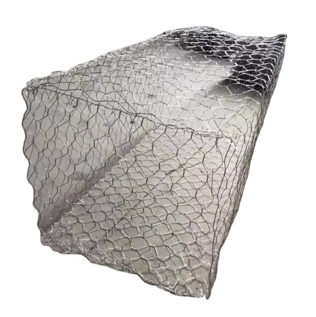 High quality 2.7mm gabion net price 2x1x1m PVC coated gabion net flood prevention and retaining wall
