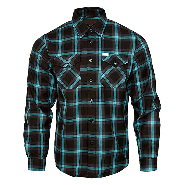 Men's Brand Button Down Checked Flannel Shirts - Buy Formal Checked ...