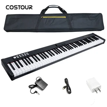 Portable Piano 88 Key Electronic Piano Keyboard Professional Midi Keyboard With Blue Tooth