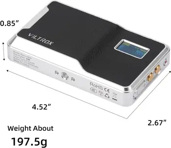 VILTROX 08X 6000mAh RGB Video Light App Control on Camera Video Light All Metal RGB Portable LED Photography Lighting product image