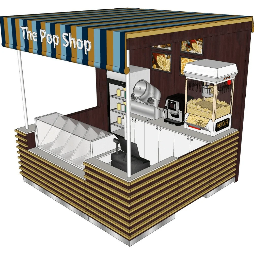 POPCORN KIOSK 3D Warehouse, 46% OFF | www.bharatagritech.com