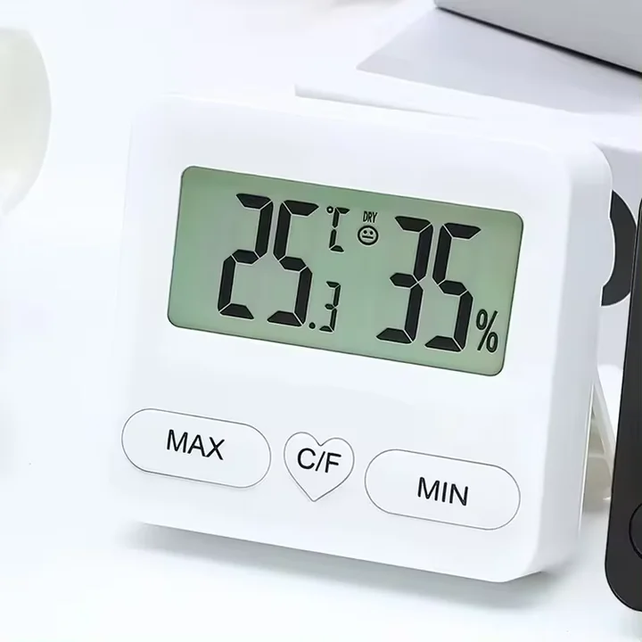 Hot Selling Mini Refrigerator Thermometer Household Indoor LCD Digital Thermometers Standing Hanging Electronic With Magnet