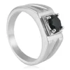 Steel-colored black gemstone