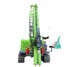 Convenient Flexible Diesel Engine Powered Pile Driver With Pile Driver Hammer For Solar Pile
