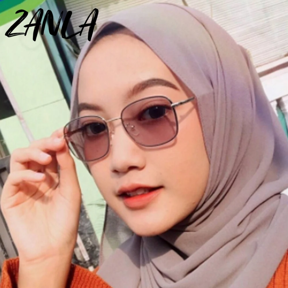 Fashion Metal Square Frame Photochromic Anti-Blue Light Glasses Retro  Classic Sunglasses Vintage Men Women Outdoor Eyeglasses