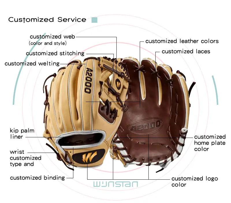 A2000 Baseball Gloves Custom Guantes De Beisbol Softball Glove Catcher
