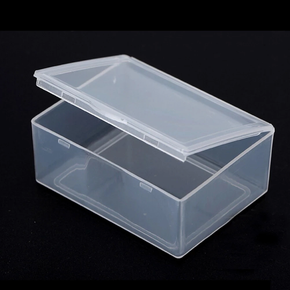 5x Clear Transparent Plastic Storage Box Collection Container Case Part Box ^F