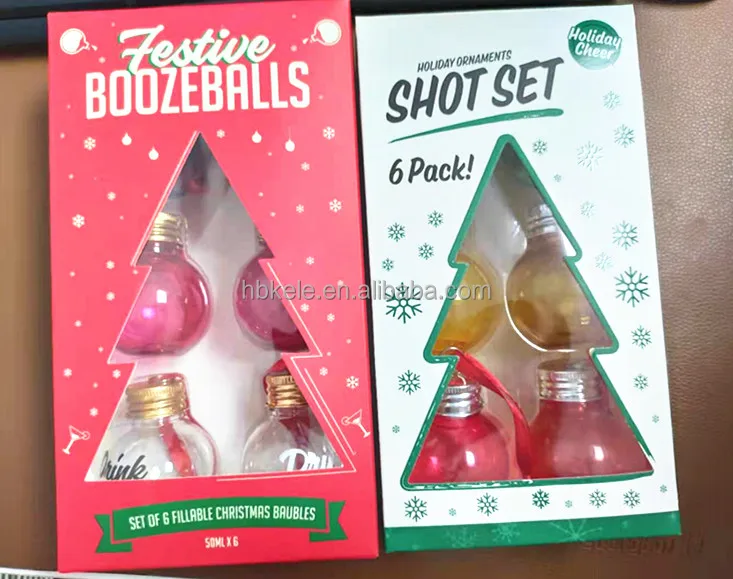 Christmas Booze Christmas Fillable Booze Tree Ornaments Water