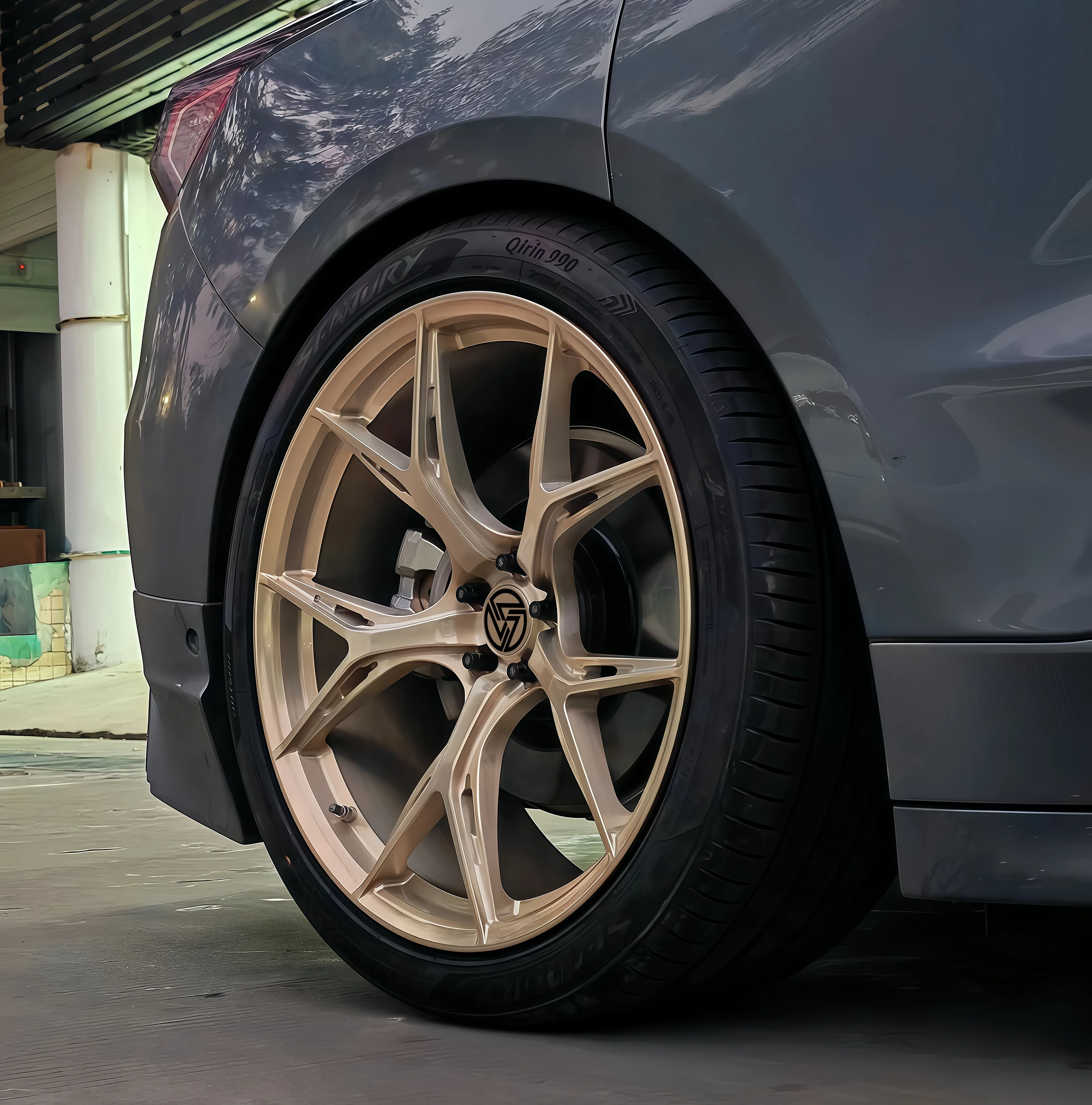 XINL Custom Deep Concave Forged Wheels 5X120 5X114.3 5X112 Gold New Passenger Car Wheels for Benz Audi Models 4 Pieces - Image 5