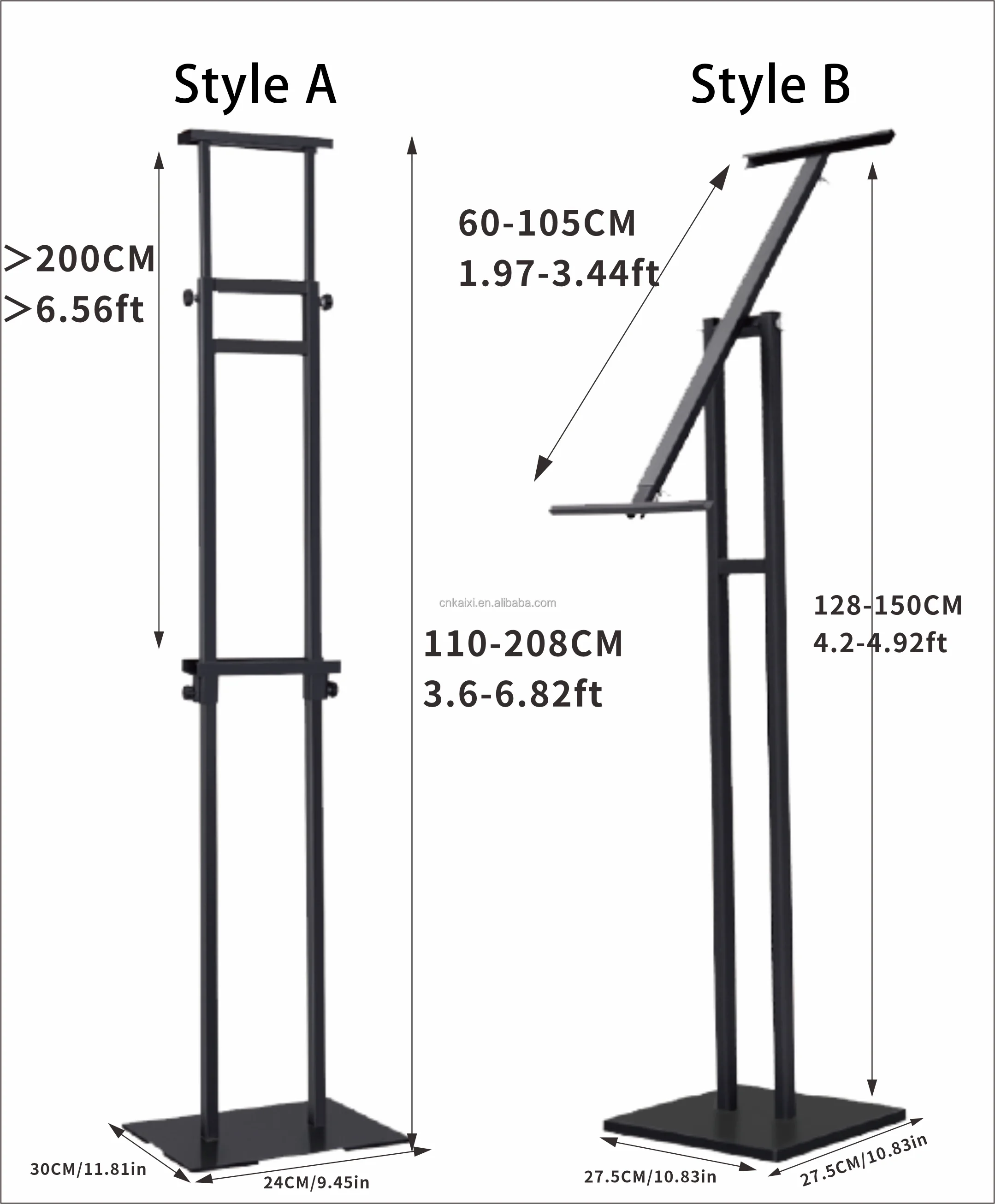 Single Double-sided Poster Board Stand Floor Standing Sign Holder With ...