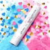 Poudre bleue et confettis coeur