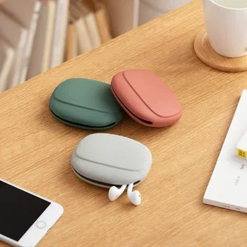 Small and Exquisite Phone Data Cable Sorting Bag Multifunctional Portable Silicone Earphone Protection Storage Case