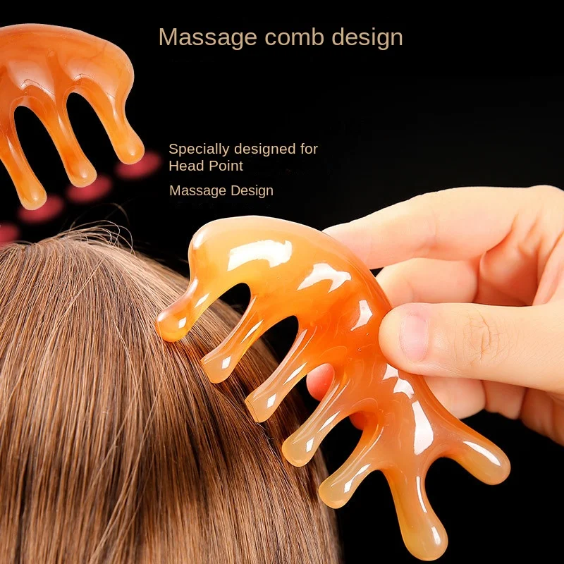 Dolphin Comb Multifunctional Massage Comb for Beautiful Nose Hair Press Dredge Meridians Universal Pressing Head Therapy at Home