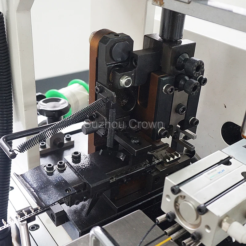 Fully Automatic Wire Cutting Stripping and Crimping Machine One End Tinning Can Process 5 Wires at Same Time