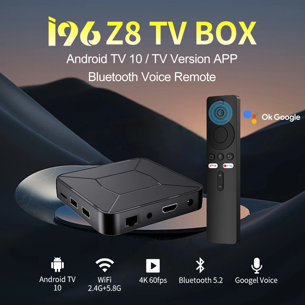Topleo TV Box Factory I96 Z8 Android TV 10.0 - 4K Smart