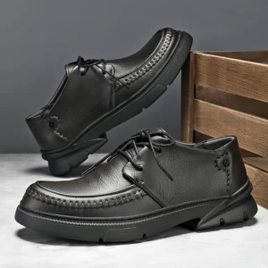 UP-2157J Casual Light Weight Walking Shoes Comfortable Sport Men Cow Leather Dress Shoes