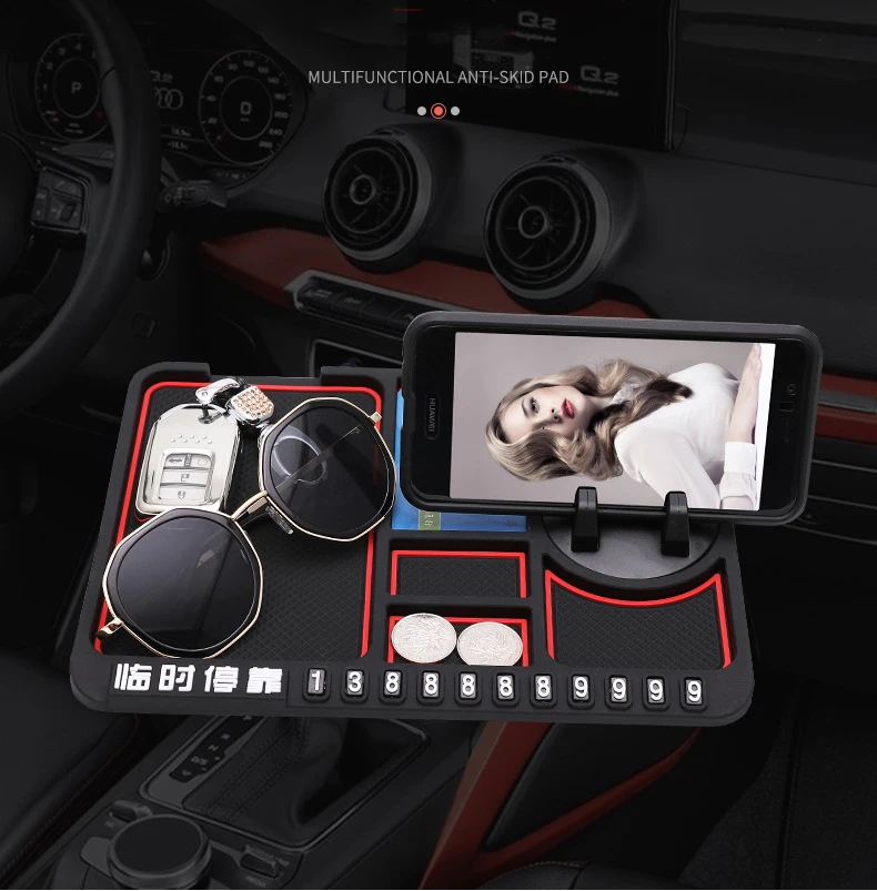 New arrival dashboard non slip multifunctional cell phone GPS holder mat pad for car