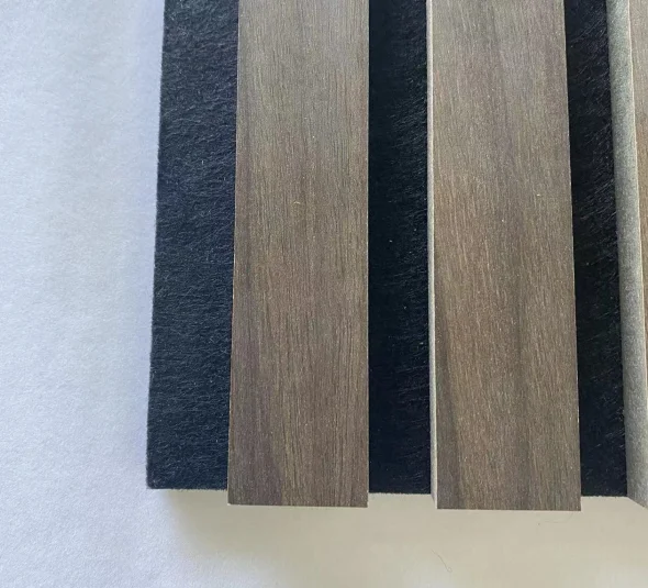 Акустическая панель из натурального дуба с высококачественным звукопоглощающим материалом, деревянные стеновые панели