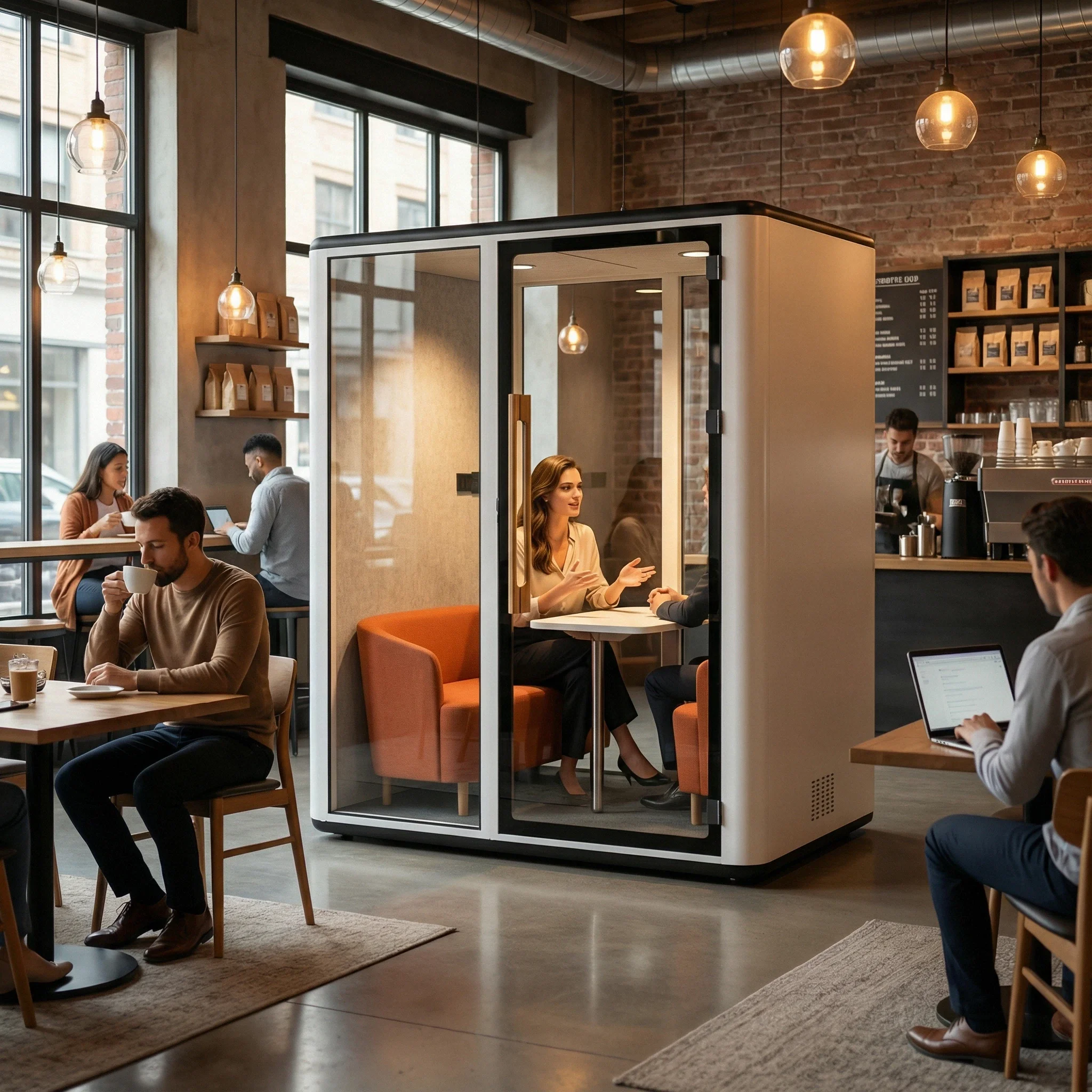 Soundproof Meeting Room Movable Cleader Office Pod Office Meeting Booth Sofa Meeting Pods Office Phone Pods Recording Booth