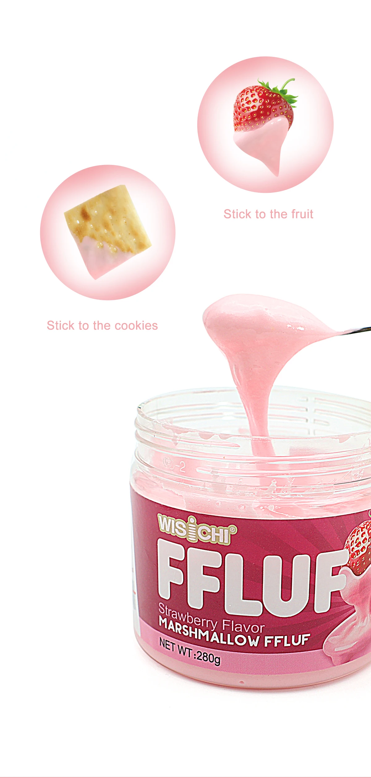 Free Sample Hot Sale Halal Liquid Marshmallow Candy Fruit Jam