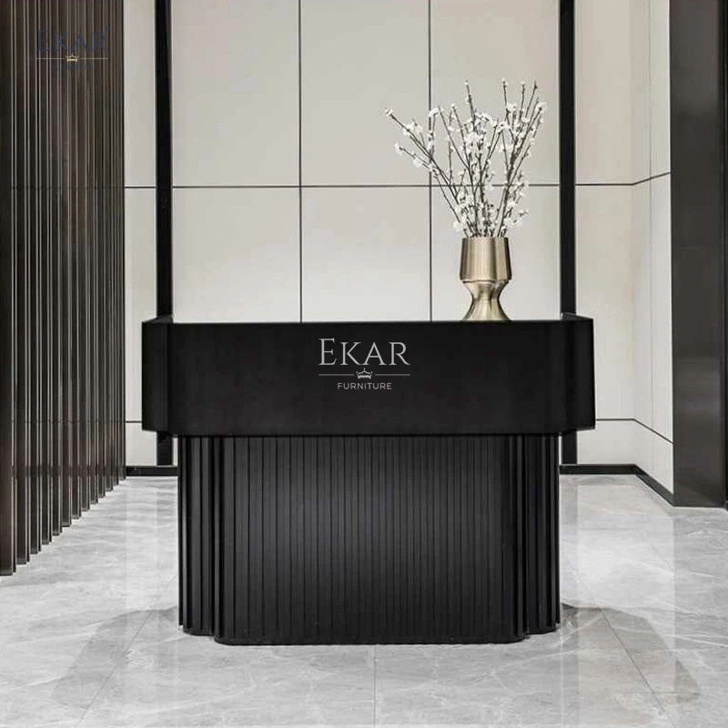 product modern and stylish reception desk professional office furniture made of wood and marble suitable for hotel living room and gym-60