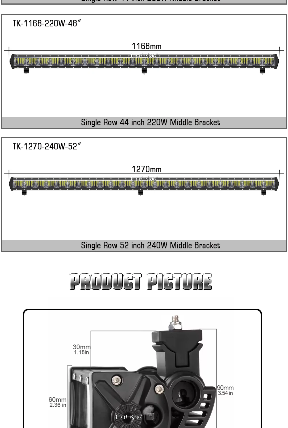9-32V 6-52 inch 20W-240W Customized Low Energy Consumption Car Led Light Bar Led Car Lamp Bar Light Bar For Car Motorcycle Truck