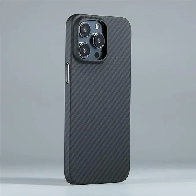 Durable Full Camera Protection Aramid Fiber Thin Phone Case for iPhone 16 15 14 13 Pro Max