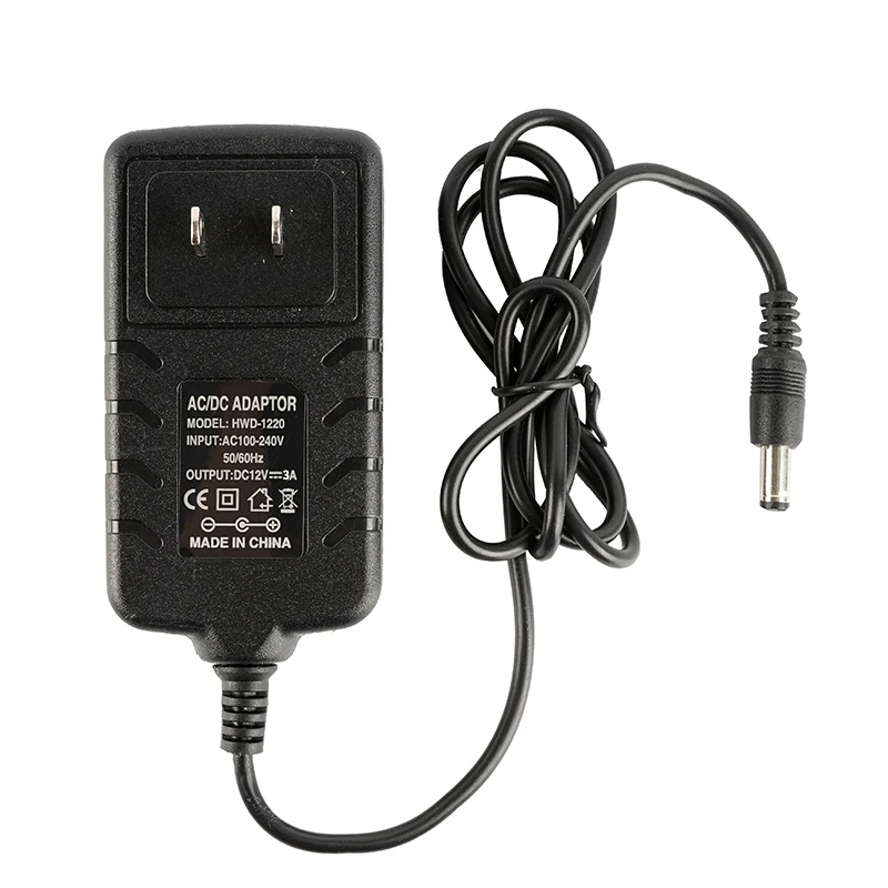 12 Volt 3 Amps 12v 3a Power Supply Wall Amount Dc Power Adapter Ac 110v240v Input To Dc Output
