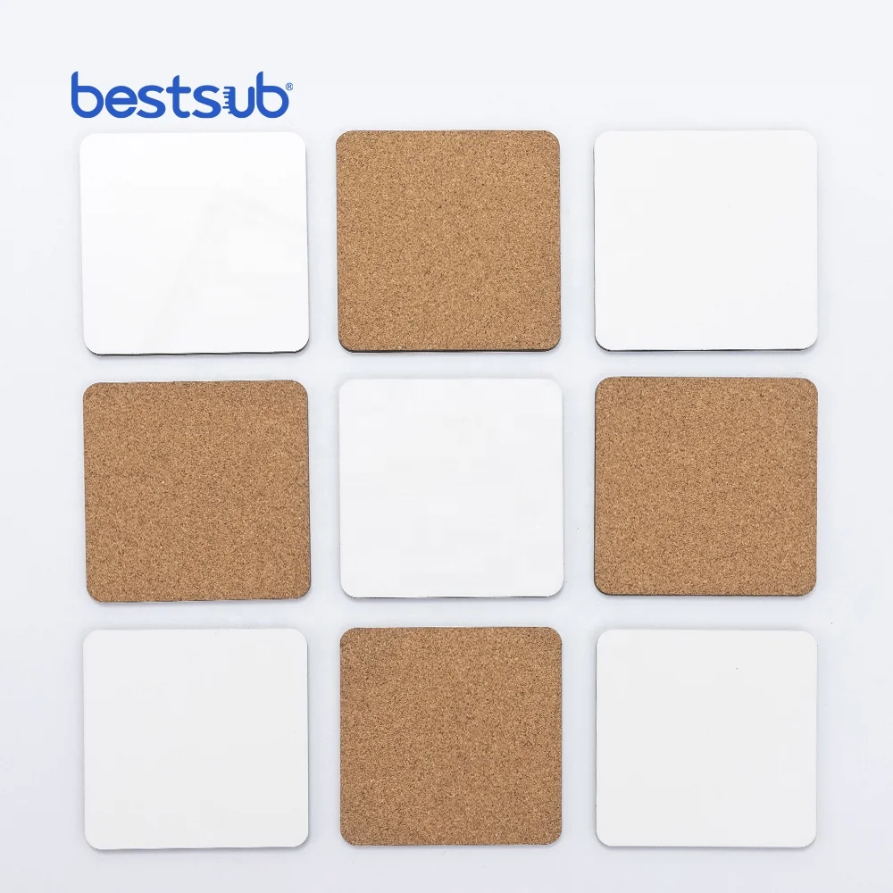 Engraving Blanks Square Cork Coaster - BestSub - Sublimation