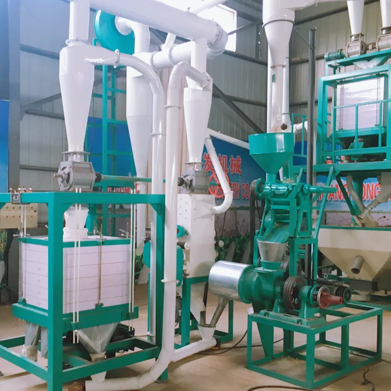 Kenya Tanzania South Africa Malawi Rwanda Angola Cameroon 5 Ton/24h  Maize Flour Mill Machine