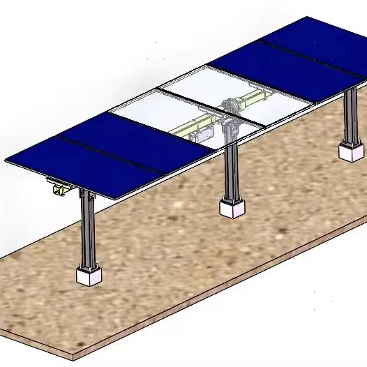Single-Axis Solar Tracker Stand for Dynamic Sun Movement