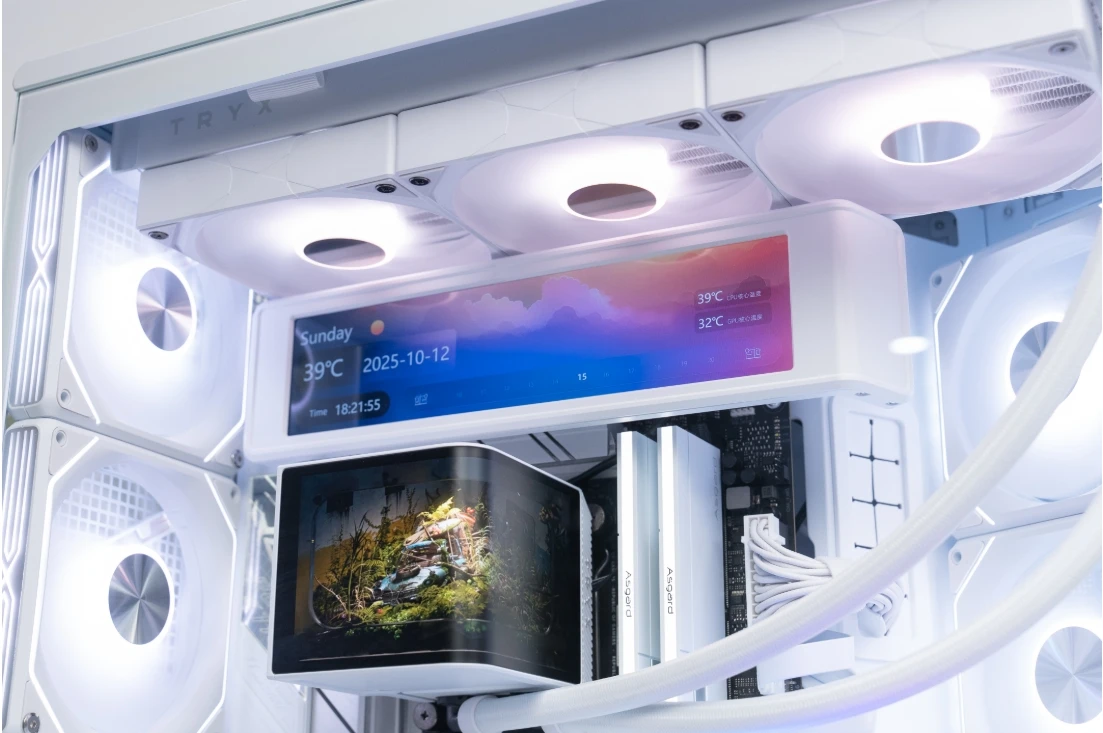 Aigo Stellarspark ATX Desktop Case - Curved Glass & BTF GPU Support