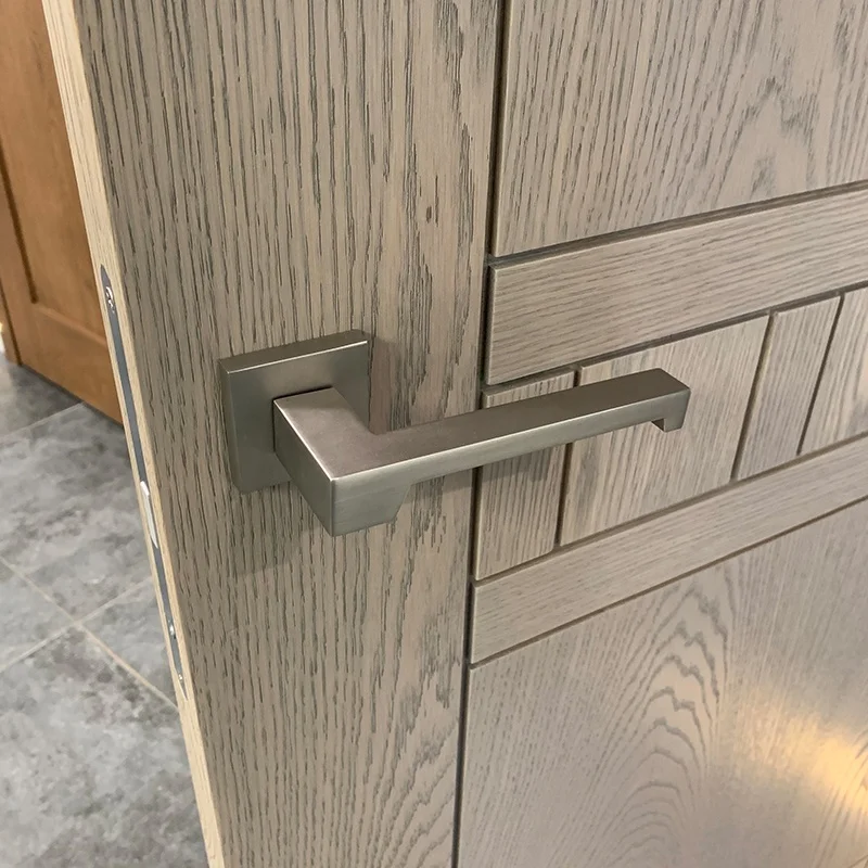 Harmony Chinese Style Wood Veneer Stile and Rail Wood Door / Interior Design Wood Door