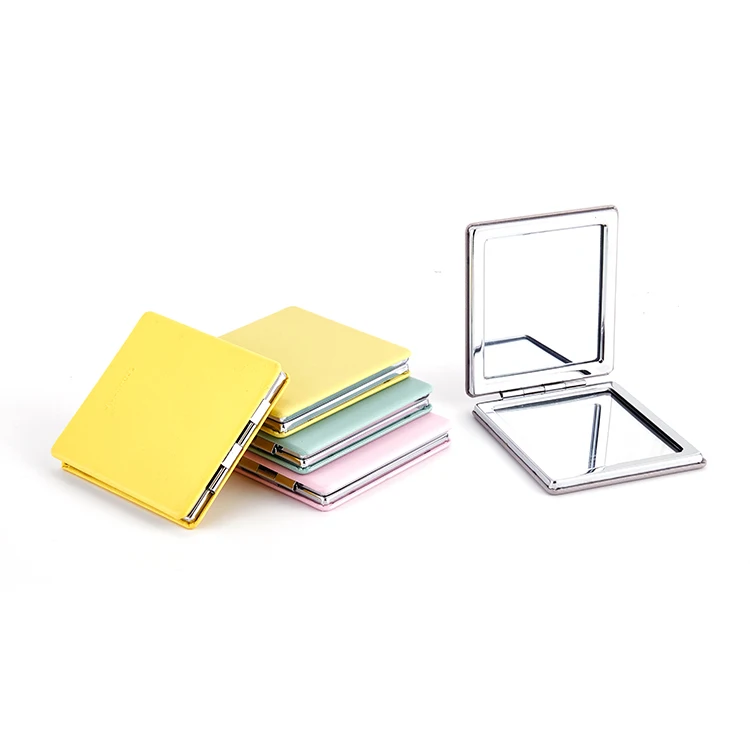 Недорогое компактное карманное мини-зеркало для макияжа квадратной формы