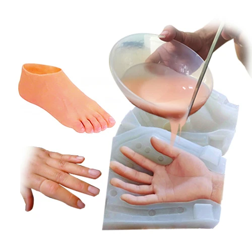 Two Component Dragon Skin Safe Liquid Mold Silicone Rubber Materials for Human Body Part