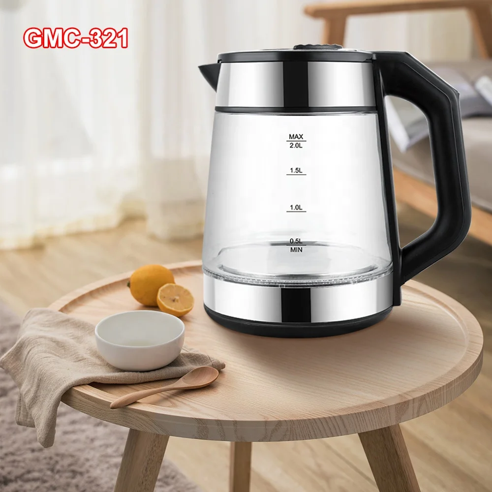 Keep Warm Function Adjustable Temperature Digital Glass Electric Kettle  With Tea Filter Homewings Brand of GMC-321