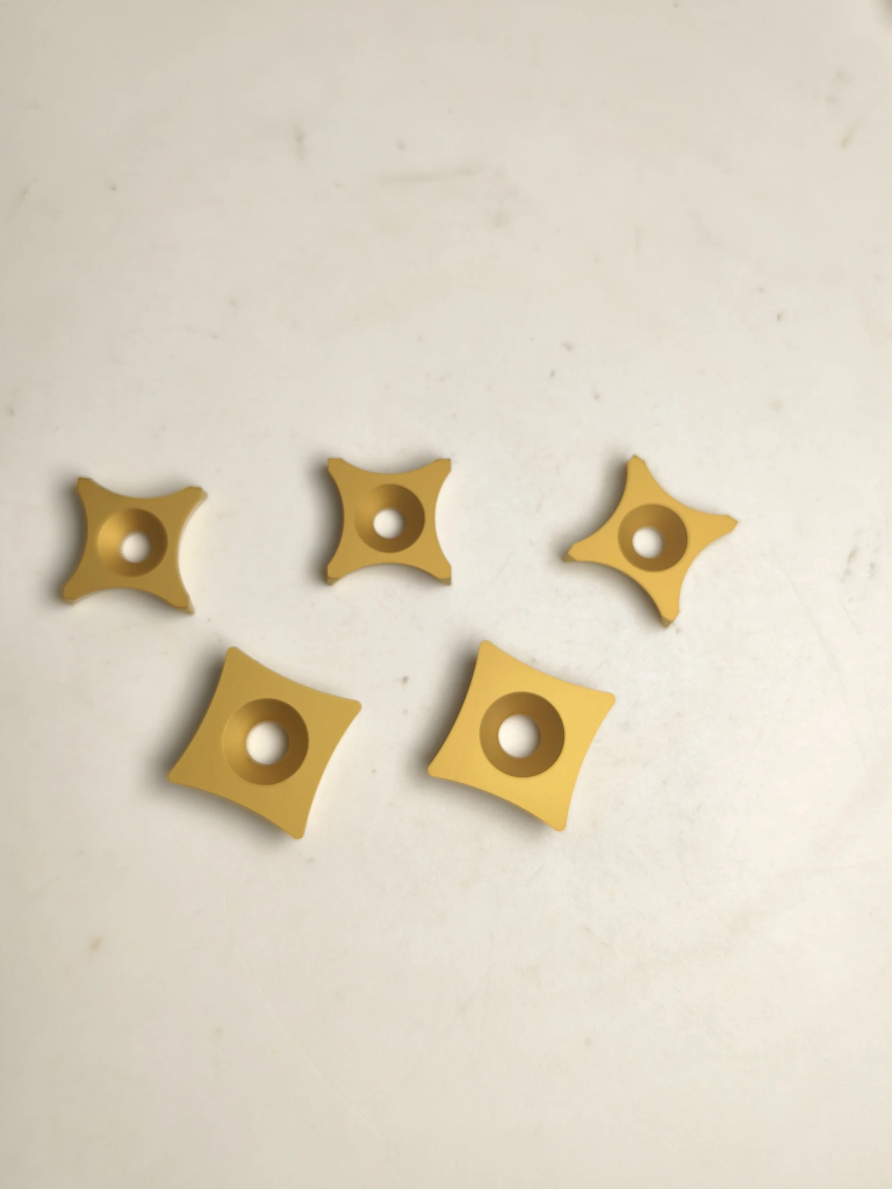 Carbide CNC Inserts Series Six Sided OD Scarfing Inserts for Pipe and Tubes