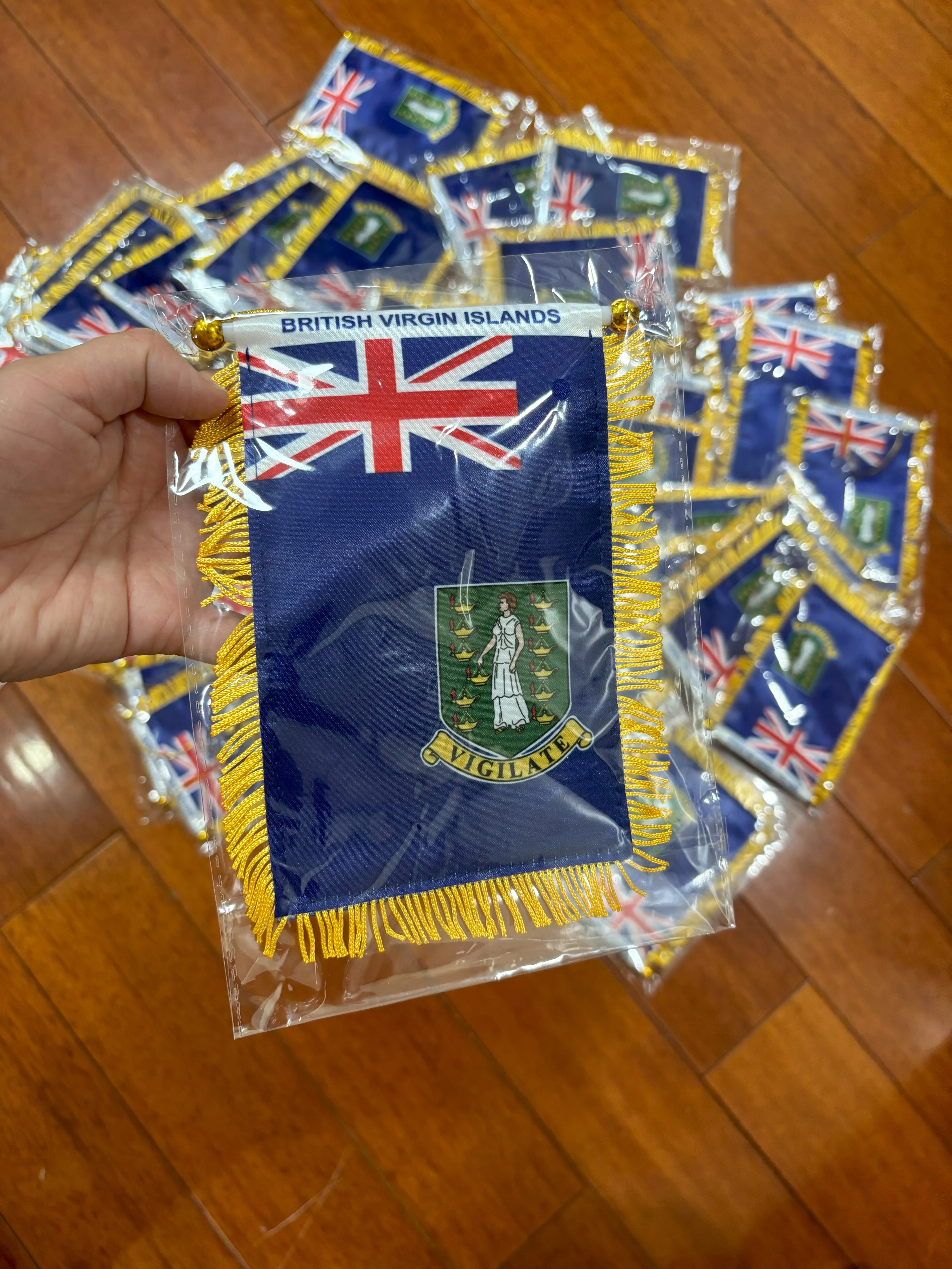 2 Stück Russland-Fensterflagge Mini – Mit Saugnapf & Stange, 7,6 X 12,7 Cm, Für Auto & Zuhause