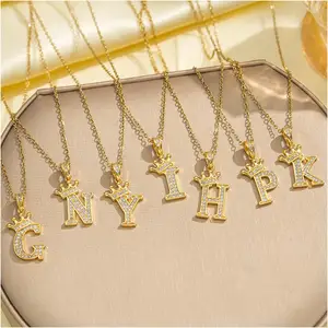 Necklace Fashion 26 English Letters Creative Gold Jewelry Classic Fine Celebrate Small Pendant Necklace Celebrate