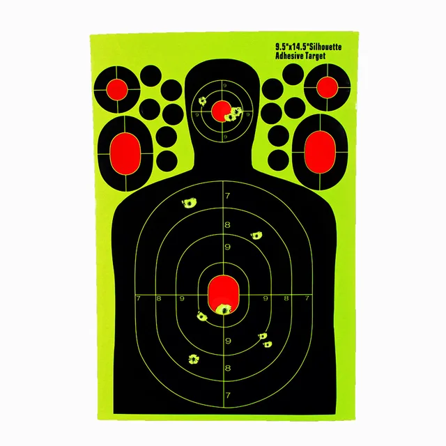 9.5*14.5inch Hunting Training Targets Splatter Paper Targets Stickers Silhouette Shooting Target